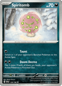 2023 Spiritomb #129 Scarlet & Violet