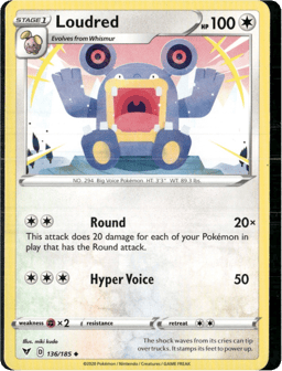 2020 Loudred #136 Vivid Voltage