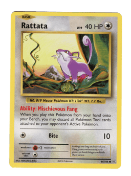 2016 Rattata #66 Evolutions