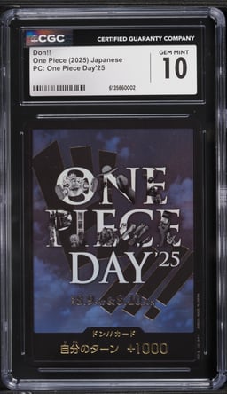 2025 One Piece Japanese Premium Collection Day '25 Don!! CGC 10 GEM MINT