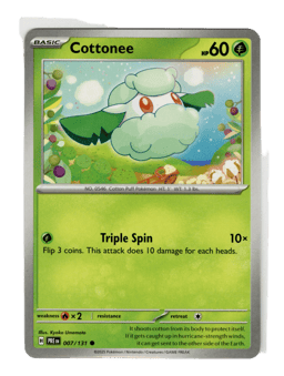 2025 Cottonee #7 Prismatic Evolutions
