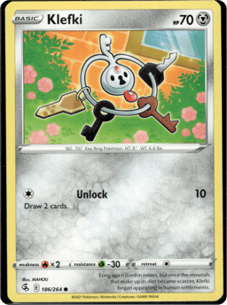 2021 Klefki #186 Fusion Strike