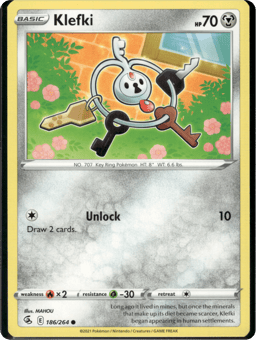 2021 Klefki #186 Fusion Strike