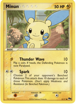 2004 Minun #12 POP Series 1