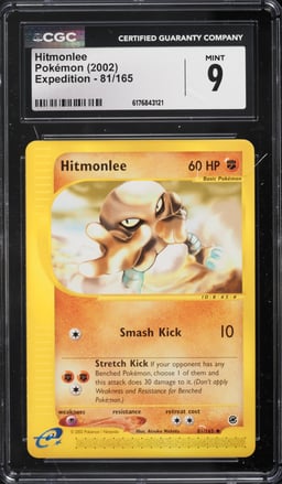 2002 Pokemon Expedition Hitmonlee #81 CGC 9 MINT