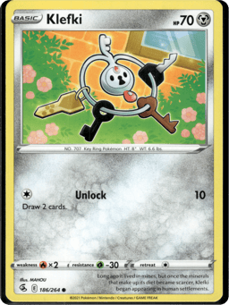 2021 Klefki #186 Fusion Strike