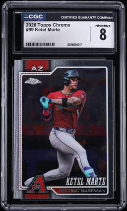 2026 Topps Chrome Ketel Marte #99 CGC 8 NM-MT
