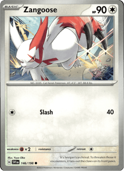 2023 Zangoose #146 Scarlet & Violet