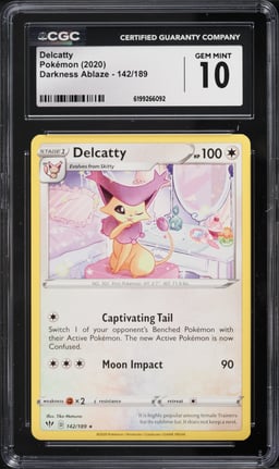 2020 Pokemon Darkness Ablaze Delcatty #142 CGC 10 GEM MINT