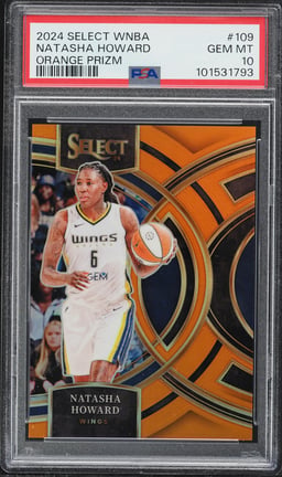 2024 Select Premier WNBA Orange Prizm Natasha Howard /125 #109 PSA 10 GEM MINT