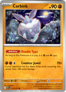 2026 Carbink #117 Ascended Heroes