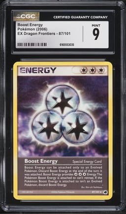 2006 Pokemon EX Dragon Frontiers Boost Energy #87 CGC 9 MINT
