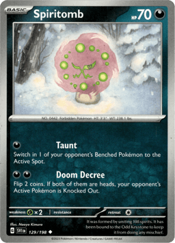 2023 Spiritomb #129 Scarlet & Violet