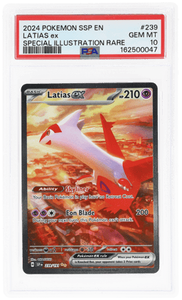2024 Pokemon Scarlet and Violet Surging Sparks Special Illustration Rare Latias Ex #239 PSA 10