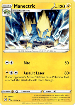 2022 Manectric #55 Lost Origin