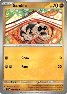 2023 Sandile #115 Scarlet & Violet