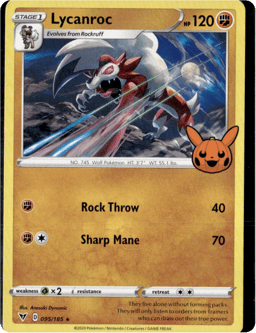 2020 Lycanroc #095/185 Miscellaneous Cards & Products