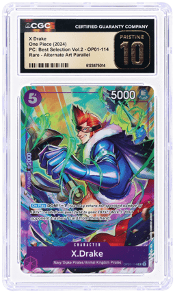 2024 One Piece Promo Premium Card Collection Best Selection X.Drake #OP01114 CGC PRI
