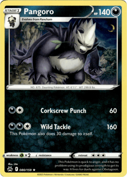 2023 Pangoro #80 Crown Zenith