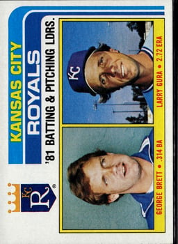 1982 Larry Gura #96 Baseball