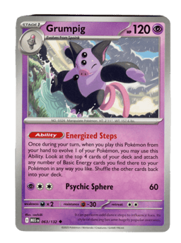 2025 Grumpig #63 Mega Evolution