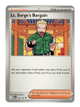 2025 Lt. Surge's Bargain #120 Mega Evolution