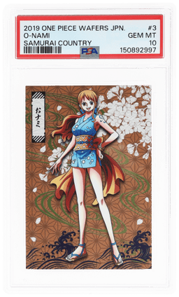 2019 One Piece Wafers Samurai Country O-Nami #3 PSA 10