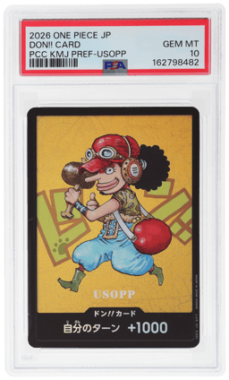 2026 One Piece Japanese Usopp Premium Card Collection Kumamoto Prefecture Special Don Card PSA 10