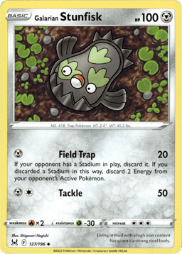 2022 Galarian Stunfisk #127 Lost Origin
