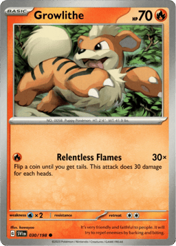 2023 Growlithe #30 Scarlet & Violet