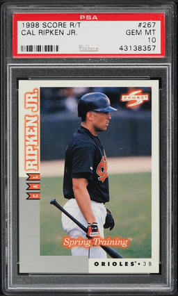 1998 Score Rookie Traded Cal Ripken Jr. #267 PSA 10 GEM MINT