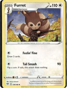 2020 Furret #136 Darkness Ablaze