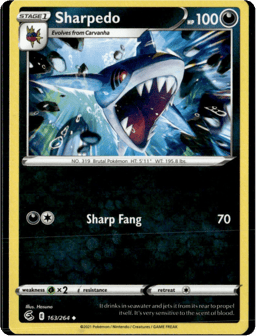 2021 Sharpedo #163 Fusion Strike