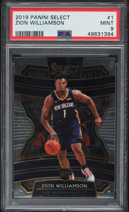 2019 Select Concourse Zion Williamson ROOKIE #1 PSA 9 MINT