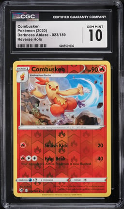 2020 Pokemon Darkness Ablaze Reverse Holo Combusken #023 CGC 10 GEM MINT