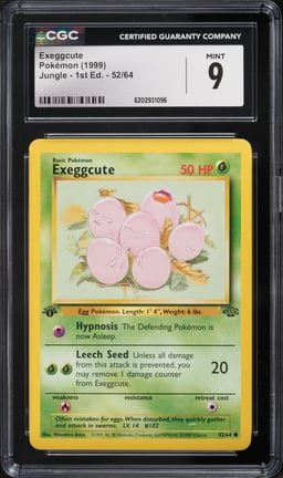 1999 Pokemon Jungle 1st Edition Exeggcute #52 CGC 9 MINT