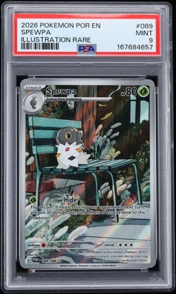 2026 Pokemon Mega Evolution Perfect Order IR Spewpa #89 PSA 9 MINT