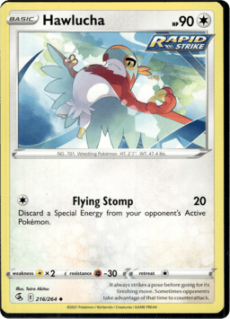 2021 Hawlucha #216 Fusion Strike