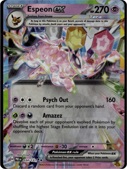 2025 Espeon ex #34 Prismatic Evolutions