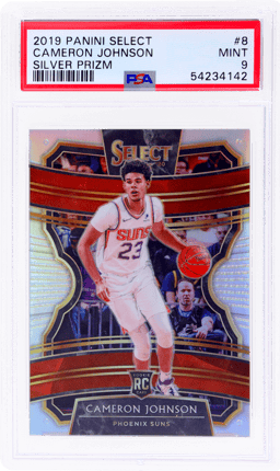 2019 Panini Select Prizms Silver Cameron Johnson #8 PSA 9
