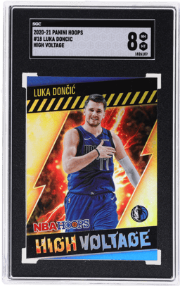 2020 Panini Hoops High Voltage Luka Doncic #18 SGC 8