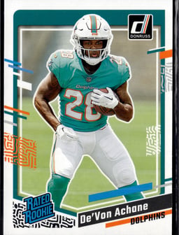2023 De'Von Achane #365 Donruss