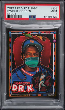 2020 Topps Project 2020 Efdot Dwight Gooden #137 PSA 9 MINT