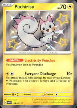 2024 Pachirisu #138 Paldean Fates