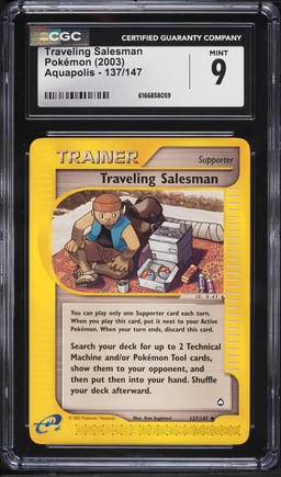 2003 Pokemon Aquapolis Traveling Salesman #137 CGC 9 MINT
