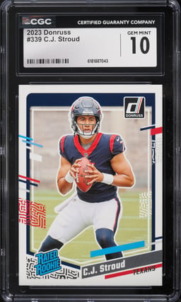 2023 Donruss Football C.J. Stroud ROOKIE #339 CGC 10 GEM MINT