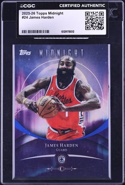 2025 Topps Midnight James Harden #24 CGC AUTH