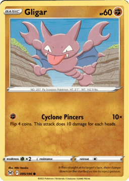 2022 Gligar #95 Lost Origin
