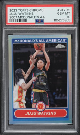 2023 Topps Chrome '07 McDonald's All-American Juju Watkins ROOKIE PSA 10 GEM
