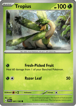 2023 Tropius #7 Scarlet & Violet